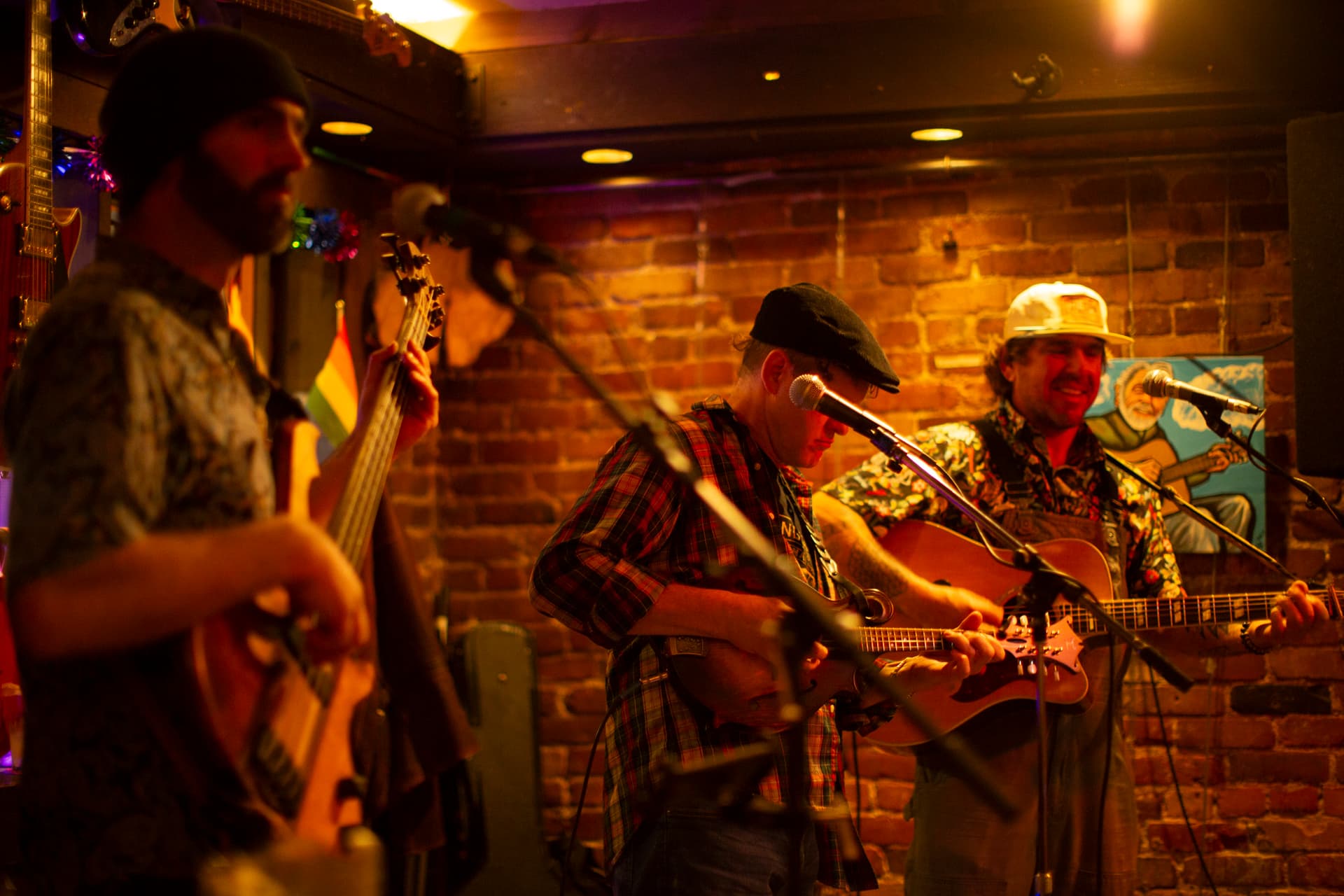 Ty Stonehawker performing with full band, alternate angle
