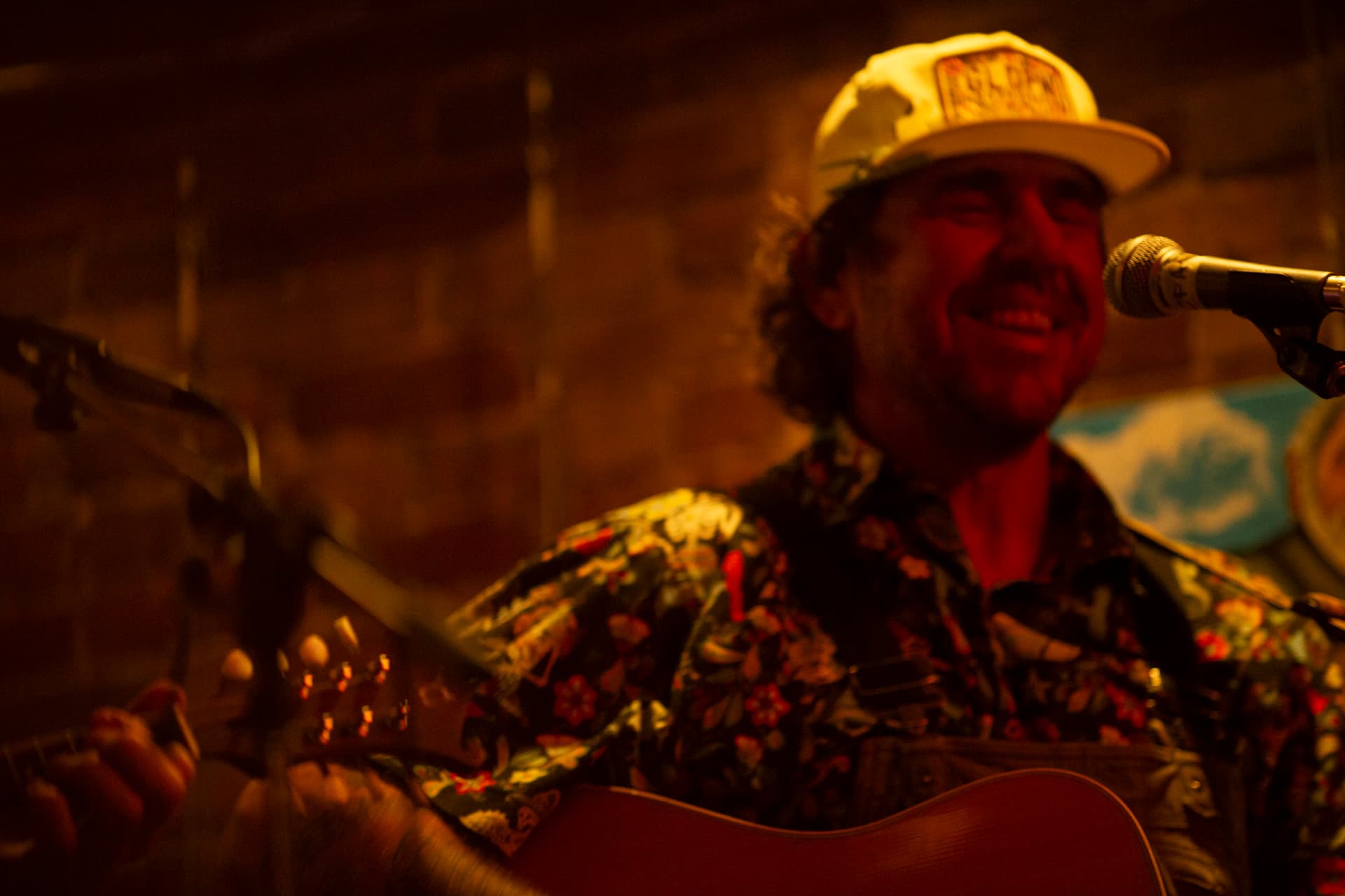 Cinematic portrait of Ty Stonehawker on stage